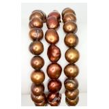 3 Freshwater Pearl Bracelets