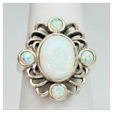 Sterling Silver Opal Ring