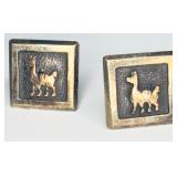 925 & 14K Square Cufflinks
