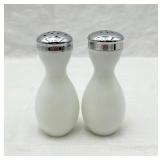 RARE Fenton Silver Crest Bowling Pin Shakers