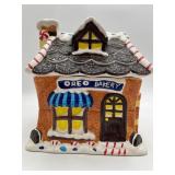Vtg 2002 Oreo Bakery Gingerbread House Cookie Jar