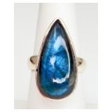 Sterling Silver Labradorite Ring