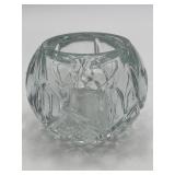 Vintage HOMCO Clear Crystal Votive