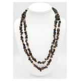 925 Smoky Quartz & Pearl Necklace
