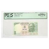Graded 2009 Reserve Bank of India 5 Rupees Note