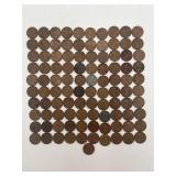 101 Vintage United States Lincoln Wheat Cent Coins