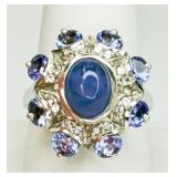 Sterling Silver Tanzanite Ring