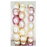 3 Freshwater Pearl Bracelets