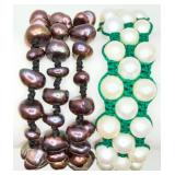 2 Freshwater Pearl Bracelets