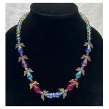 Pastel Crystal Angel Necklace