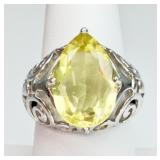 Sterling Silver Lemon Quartz Ring