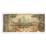 Genuine 1864 Confederate States of America $20