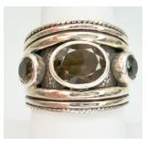 Sterling Silver Smoky Quartz Ring