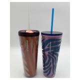 Venti Tumblers Animal Print Tiger & Zebra Cup