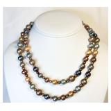 925 Multi-Color Pearl Necklace