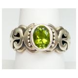 Sterling Silver Peridot Ring