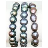 3 Freshwater Pearl Bracelets