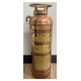 Antq. Acme Copper & Brass Fire Extinguisher