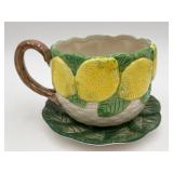 VTG Fitz & Floyd "Fruit Fair" Lemon Cup/Saucer Set