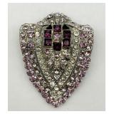 Antique "PJC" Dress Clip