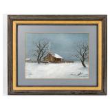 Nelson Rhodes "December Snows" Ltd Ed 314/1000