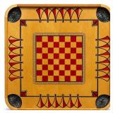 Vintage Carrom Checkerboard Game Board 28.5"