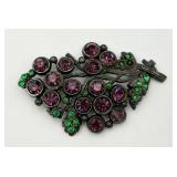 Antique "Little Nemo" Grape Cluster Pin