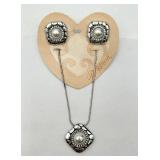 Brighton "Pebble Posh" Necklace & Earrings Set