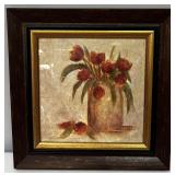 Joyce Combs "Tulip Essence" Framed Floral Art