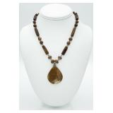 VTG Mexican Hand-carved "Onyxtone" Necklace