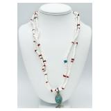 VTG Native American Turquoise Necklace 2-strand