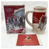 2015 Budweiser Holiday Beer Stein, 35th Anniv.
