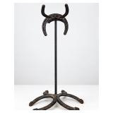 *Rustic Wrought Iron Horseshoe Stand