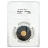 Monarch Precious Metals 1/4gram .9999 Fine Gold
