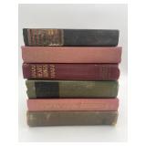 6 Vintage/Antique Hardcover Books