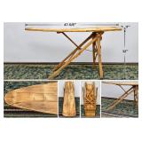 * Vintage Folding Wooden Ironing Board