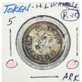 ANTQ Sugarloaf M.T. ARK H.L. Whitely Store Token