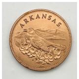 1969 Franklin Mint Arkansas Nature Symbols Token