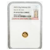 2025 Alderney 5 Pound Gold Coin King Charles 3 UNA