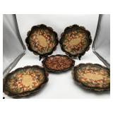 12" Florentine-style Decorative Plates