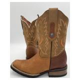 Verthali VE030 Leather Square-Toe Western Boots