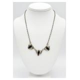 Sterling Silver Onyx Necklace