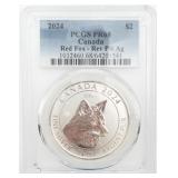 2024 Charles 3 Canada $2 3/4oz Canada Red Fox