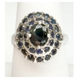 Sterling Silver Sapphire Ring