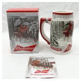 2017 Budweiser Holiday Beer Stein, 38th Anniv.