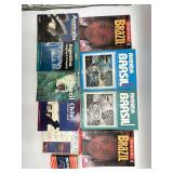 Lot of Travel Guides and Language Learning Books