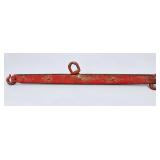 *Vintage Red Metal Hooked Bar Tool
