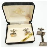 2 Silver-tone Cufflinks