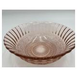 7ï¿½ VTG KIG Indonesia Pink Glass Serving Bowl
