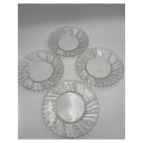 4 Vtg Anchor Hocking "Inspiration" Plates